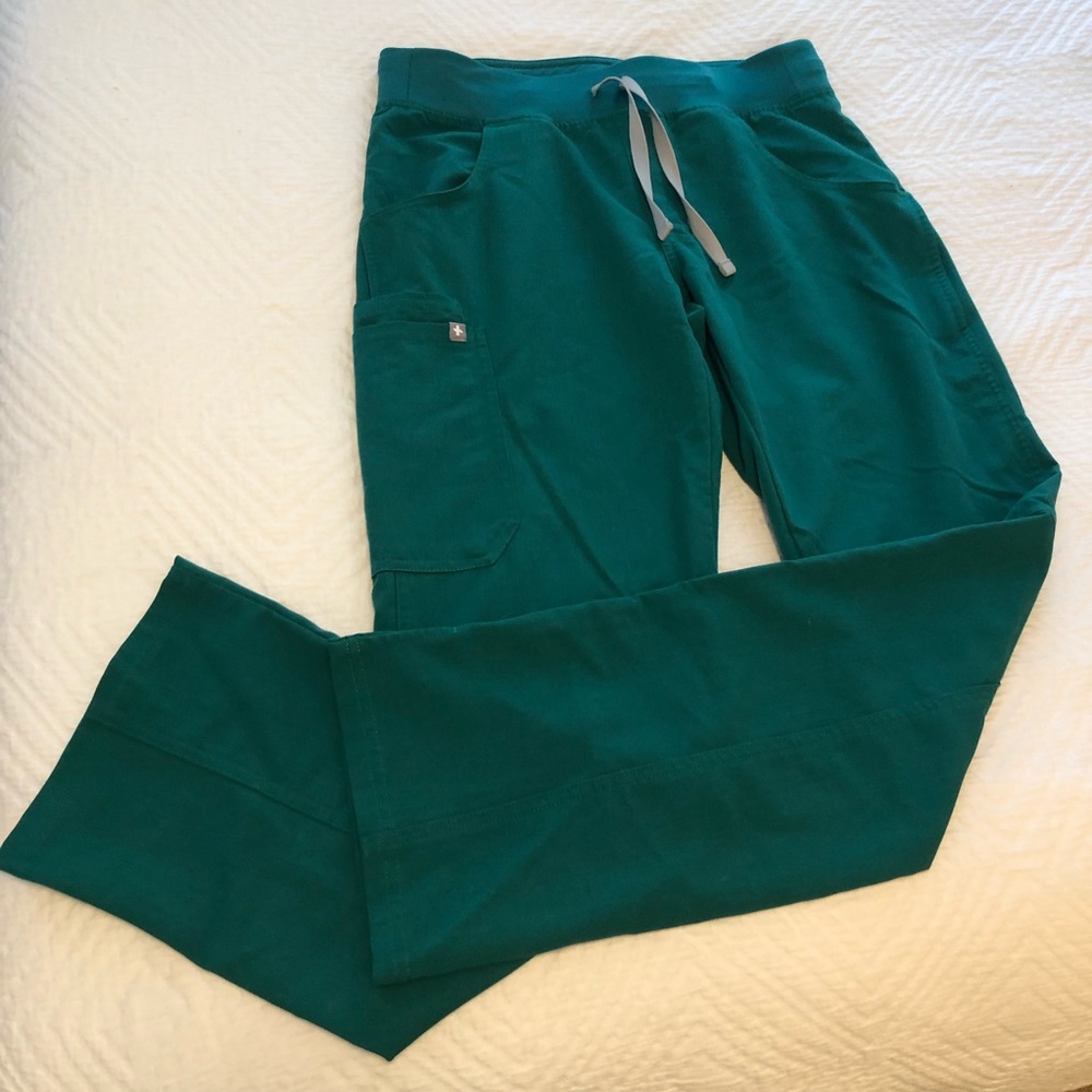 Figs Hunter Green Scrub Pants